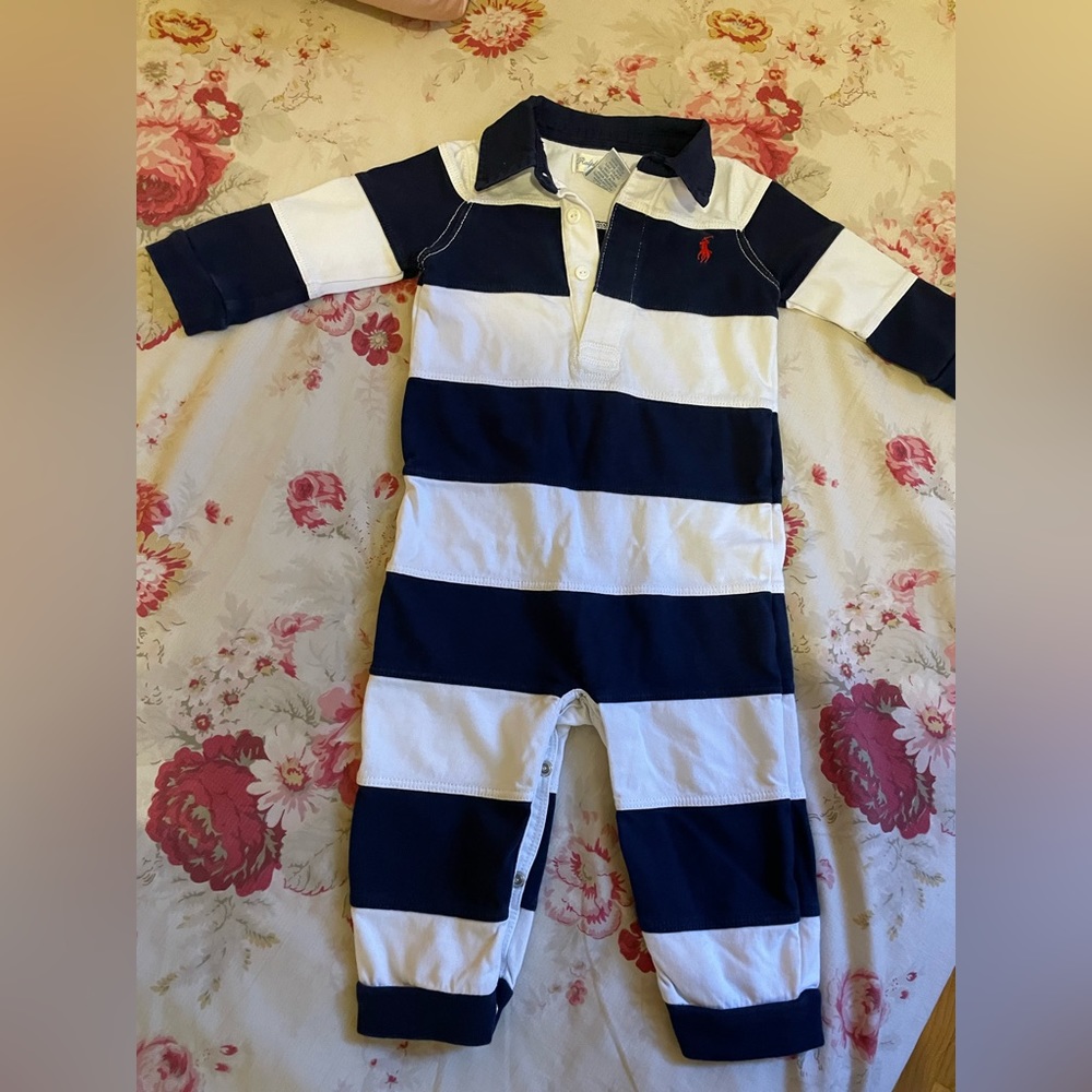 Ralph Lauren long sleeve baby romper